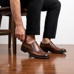 کفش چرم مجلسی مدل هشترک بی بندزیره تزریق - تصویر 6