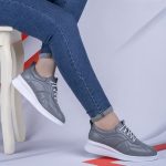 کفش اسپورت چرم زنانه مدل ملودی بندی - تصویر 6