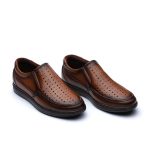 کفش تابستانی چرم تبریز آلدمو بی بند زیره پی یو - تصویر 3
